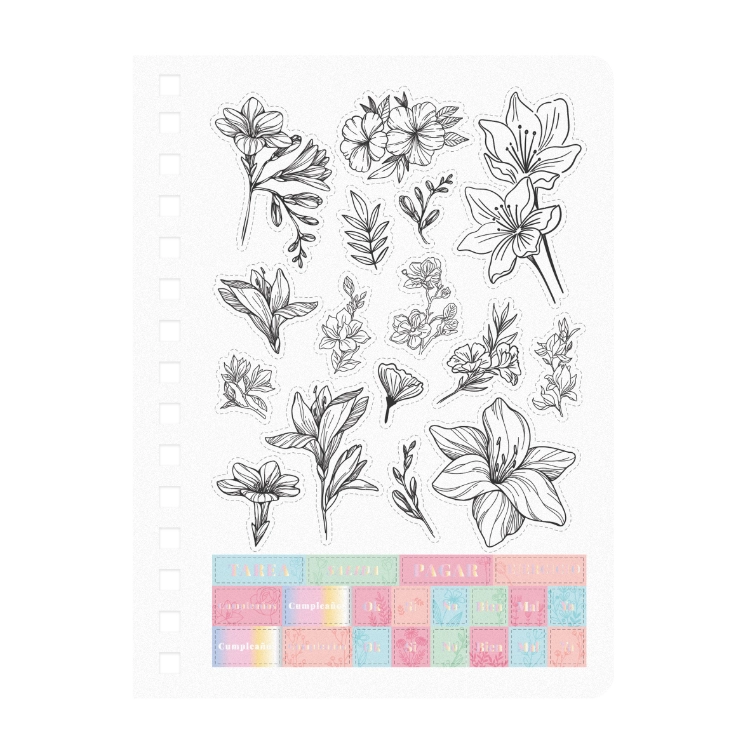 Agenda Mooving 2026 Coloring Therapy Espiralada 15 x 21 cm Semana a la Vista Art.1404178